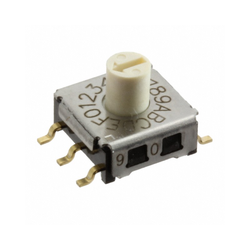 1 pcs : A6KV-162RS - SWITCH ROTARY DIP HEX 0.025A 24V