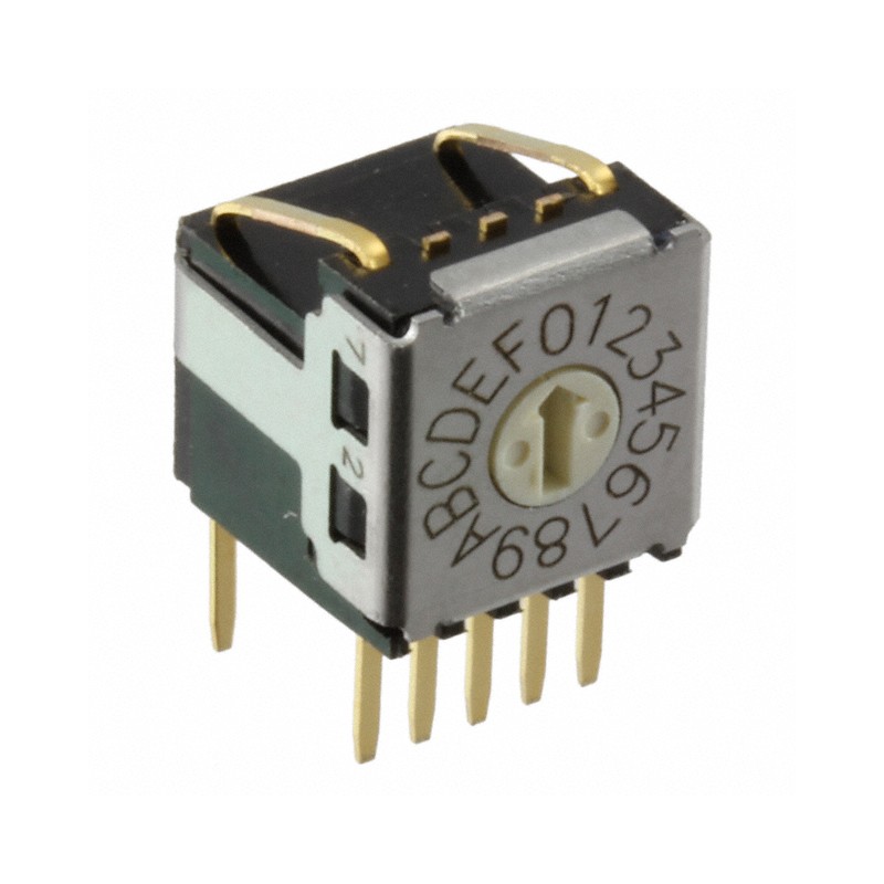 1 pcs : A6KV-164RF - SWITCH ROTARY DIP HEX 0.025A 24V