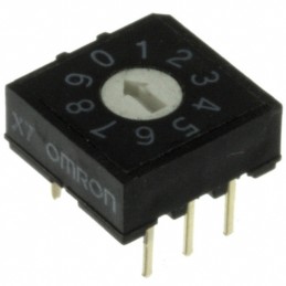 1 pcs : A6R-102RF - SWITCH ROTARY DIP BCD 0.025A 24V