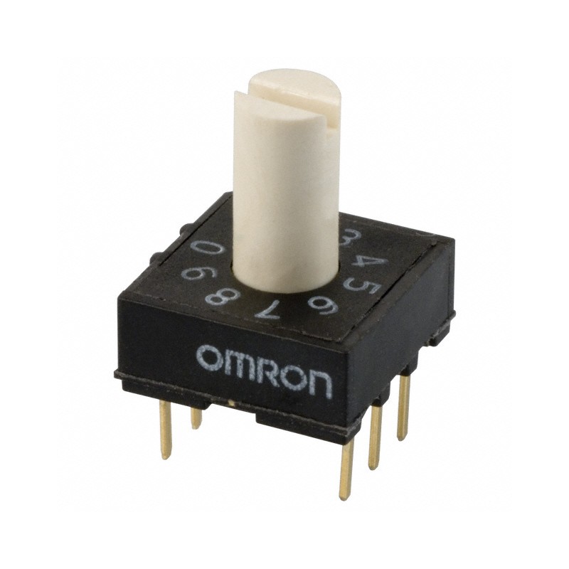 1 pcs : A6R-102RS - SWITCH ROTARY DIP BCD 0.025A 24V