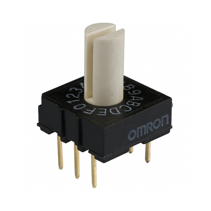 1 pcs : A6R-162RS - SWITCH ROTARY DIP HEX 0.025A 24V