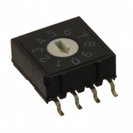 1 pcs : A6RS-101RF-P - SWITCH ROTARY DIP BCD 0.025A 24V