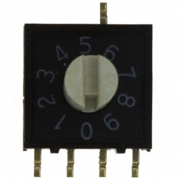 1 pcs : A6RS-101RS-P - SWITCH ROTARY DIP BCD 0.025A 24V