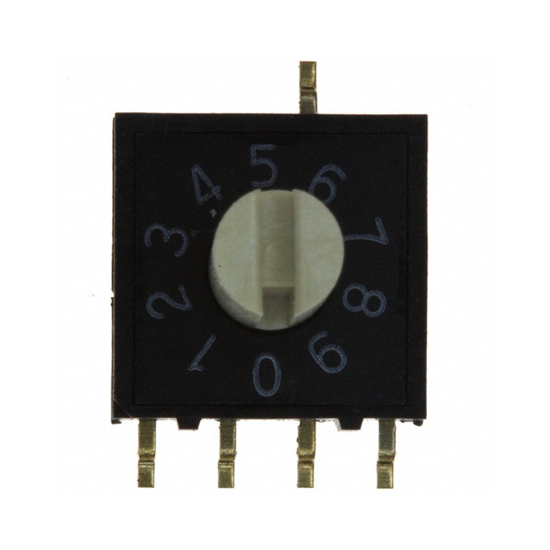 1 pcs : A6RS-101RS-P - SWITCH ROTARY DIP BCD 0.025A 24V