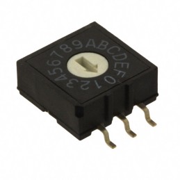 1 pcs : A6RS-102RF - SWITCH ROTARY DIP BCD 0.025A 24V