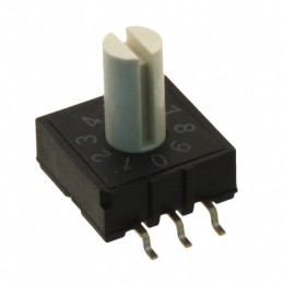 1 pcs : A6RS-102RS-P - SWITCH ROTARY DIP BCD 0.025A 24V