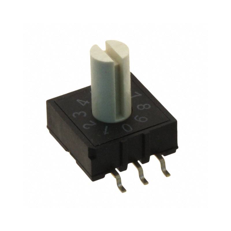 1 pcs : A6RS-102RS-P - SWITCH ROTARY DIP BCD 0.025A 24V
