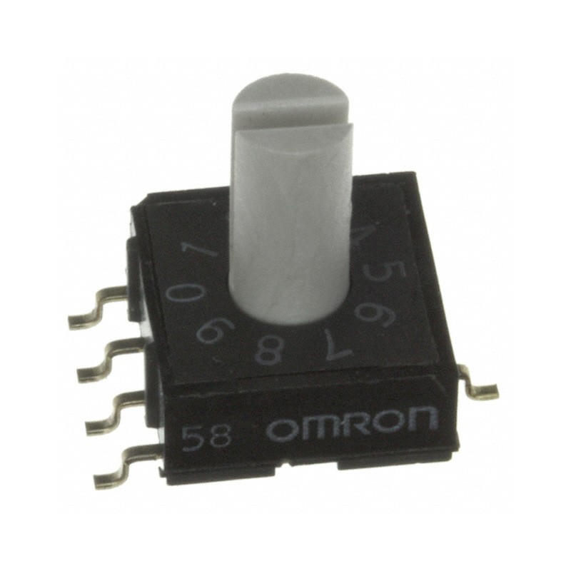 1 pcs : A6RS-161RS - SWITCH ROTARY DIP HEX 0.025A 24V