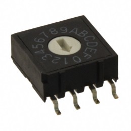 1 pcs : A6RS-162RF - SWITCH ROTARY DIP HEX 0.025A 24V