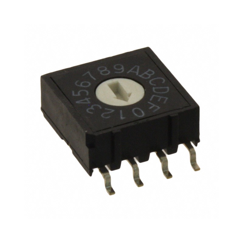 1 pcs : A6RS-162RF - SWITCH ROTARY DIP HEX 0.025A 24V