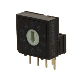 1 pcs : A6RV-101RF - SWITCH ROTARY DIP BCD 0.025A 24V