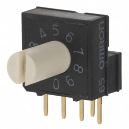 1 pcs : A6RV-101RS - SWITCH ROTARY DIP BCD 0.025A 24V