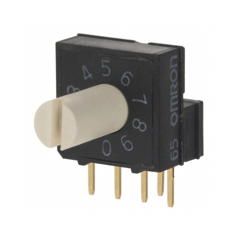 1 pcs : A6RV-101RS - SWITCH ROTARY DIP BCD 0.025A 24V