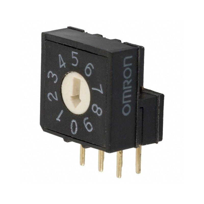 1 pcs : A6RV-102RF - SWITCH ROTARY DIP BCD 0.025A 24V