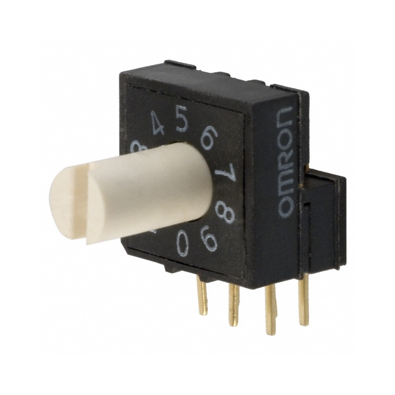1 pcs : A6RV-102RS - SWITCH ROTARY DIP BCD 0.025A 24V