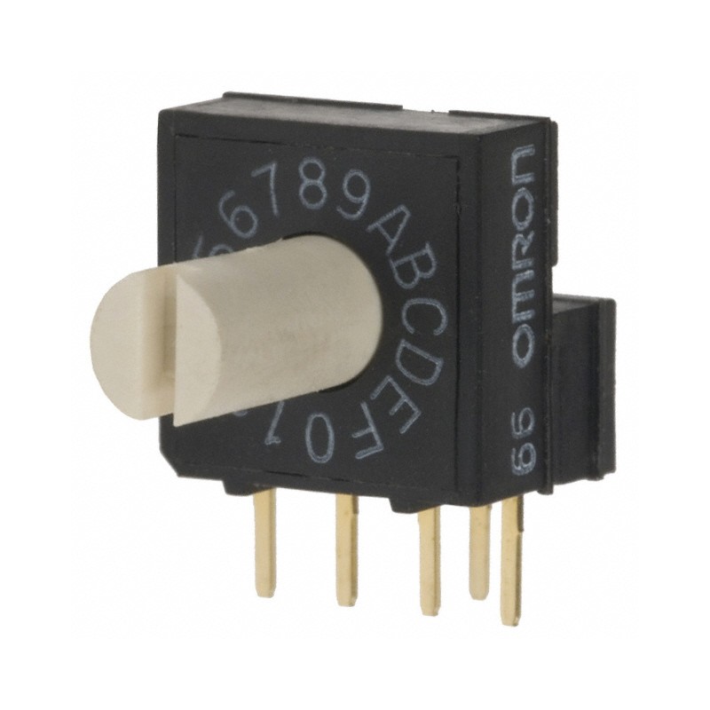 1 pcs : A6RV-161RS - SWITCH ROTARY DIP HEX 0.025A 24V