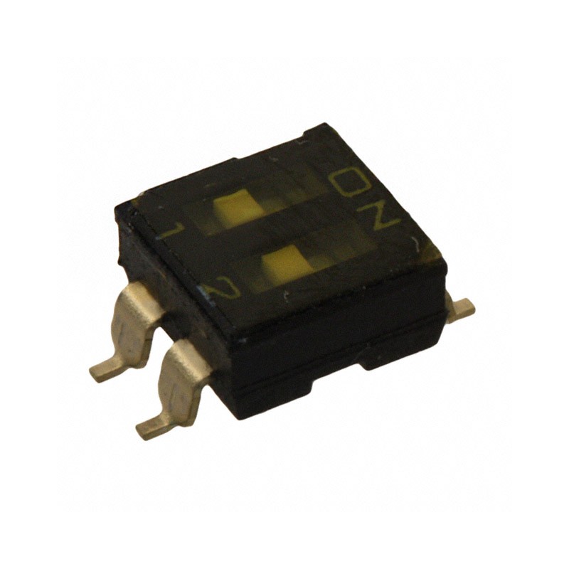 1 pcs : A6S-2102-H(VNM) - SWITCH SLIDE DIP SPST 0.025A 24V