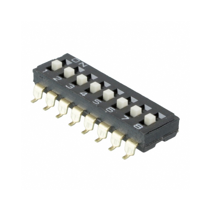 1 pcs : A6S-8104-H(VNM) - SWITCH SLIDE DIP SPST 0.025A 24V