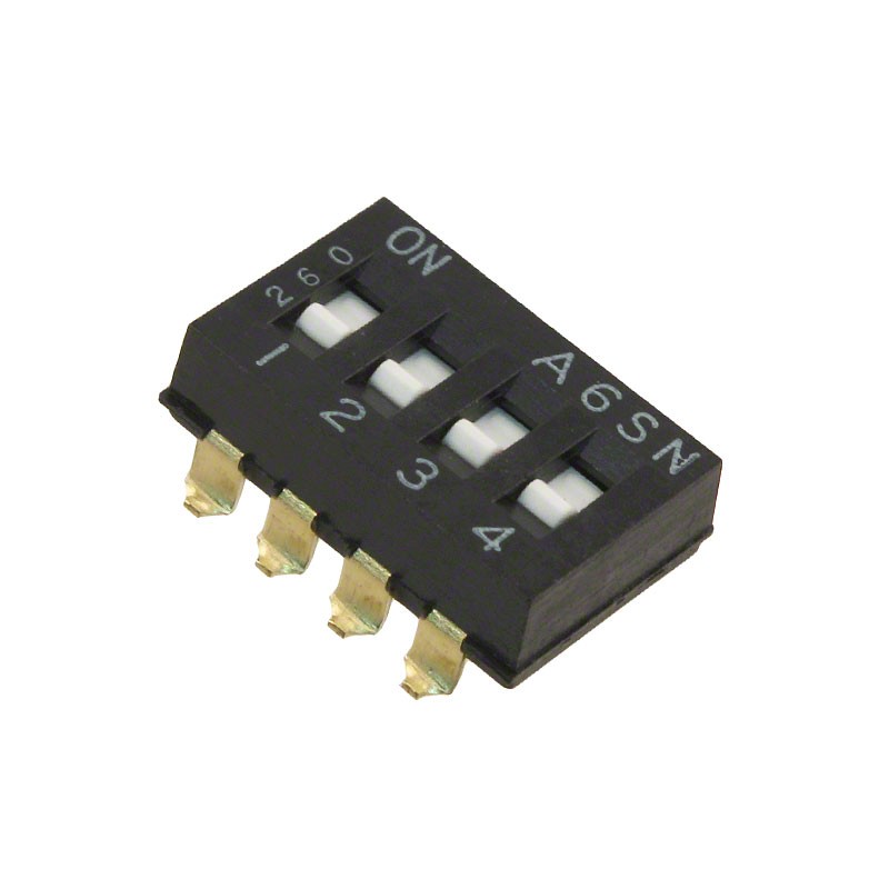 1 pcs : A6SN-4101 - SWITCH SLIDE DIP SPST 0.025A 24V