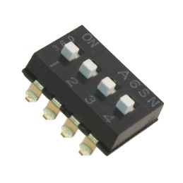 1 pcs : A6SN-4101-P - SWITCH SLIDE DIP SPST 0.025A 24V