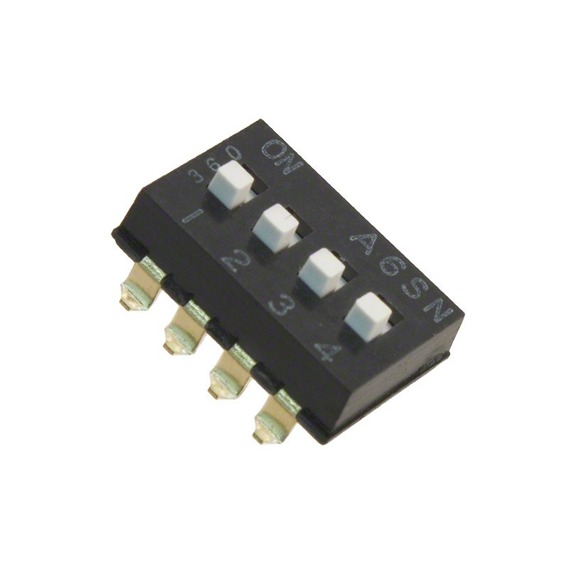 1 pcs : A6SN-4104 - SWITCH SLIDE DIP SPST 0.025A 24V