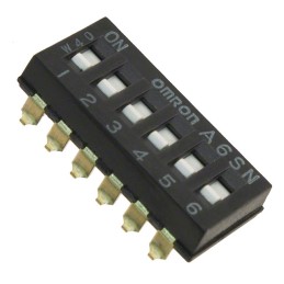 1 pcs : A6SN-6101 - SWITCH SLIDE DIP SPST 0.025A 24V