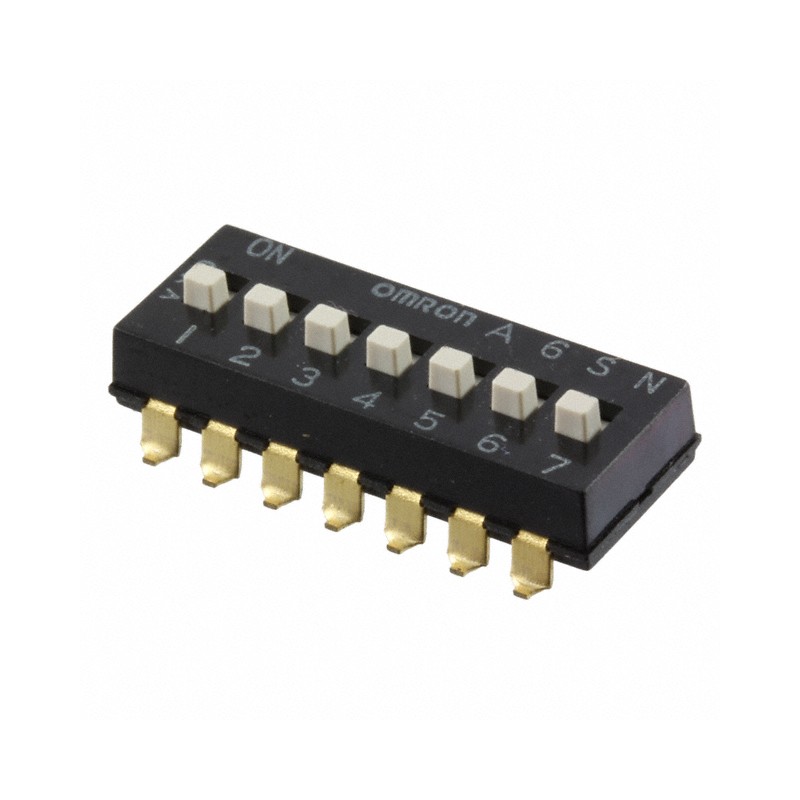 1 pcs : A6SN-7104 - SWITCH SLIDE DIP SPST 0.025A 24V