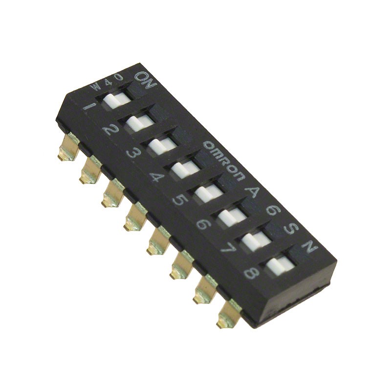 1 pcs : A6SN-8101-P - SWITCH SLIDE DIP SPST 0.025A 24V