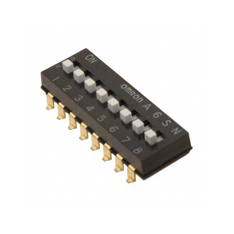 1 pcs : A6SN-8104 - SWITCH SLIDE DIP SPST 0.025A 24V