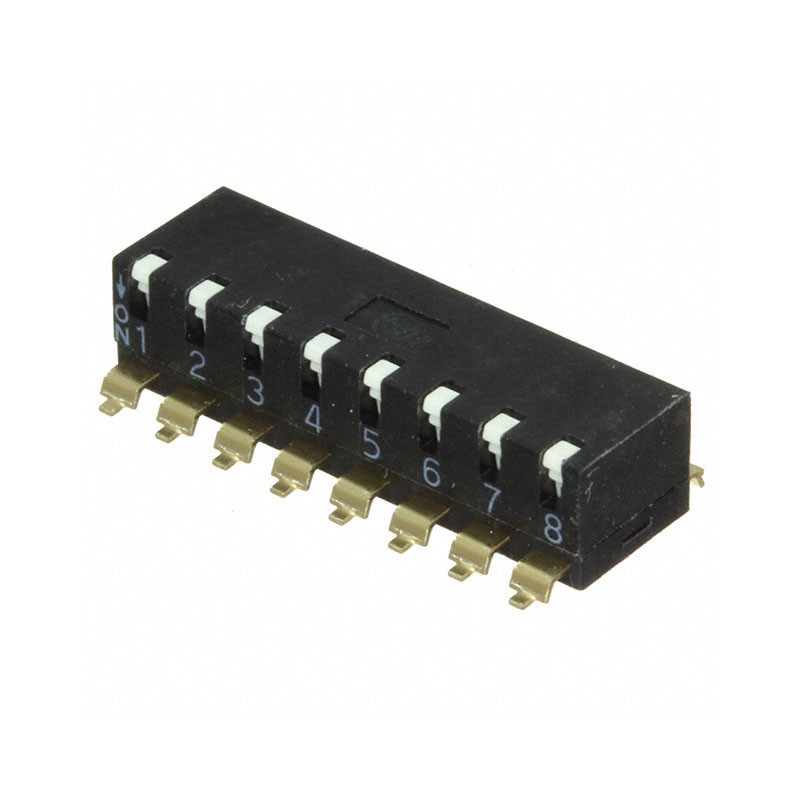 1 pcs : A6SR-8101 - SWITCH PIANO DIP SPST 0.025A 24V