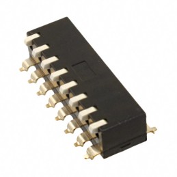 1 pcs : A6SR-8104-P - SWITCH PIANO DIP SPST 0.025A 24V