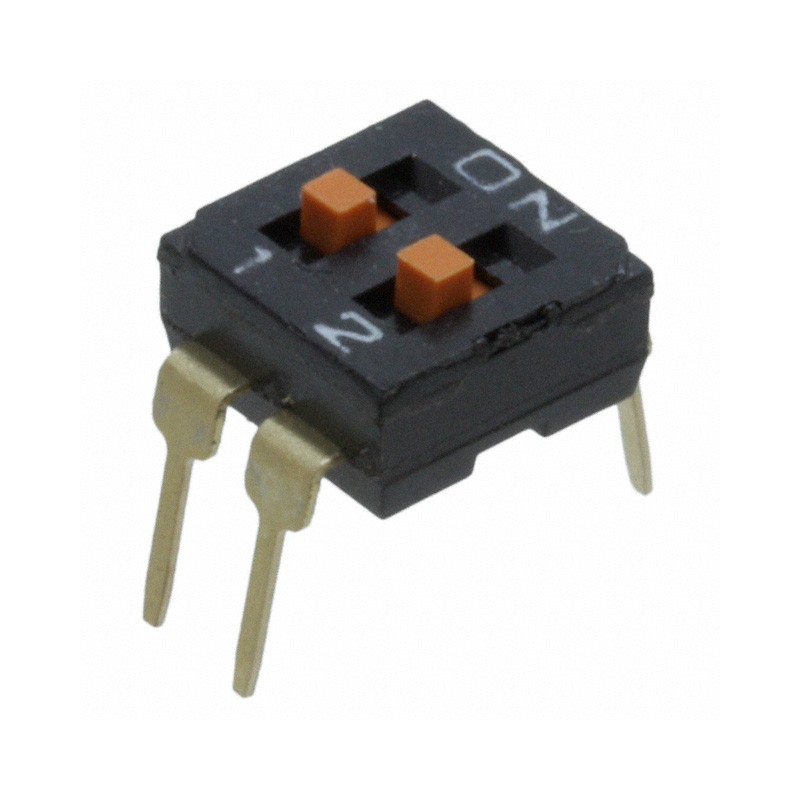 1 pcs : A6T-2104(VNM) - SWITCH SLIDE DIP SPST 0.025A 24V