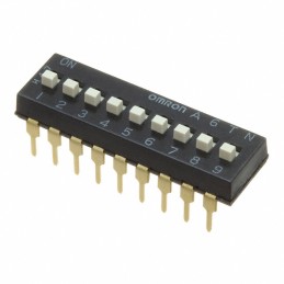 1 pcs : A6TN-0104 - SWITCH SLIDE DIP SPST 0.025A 24V