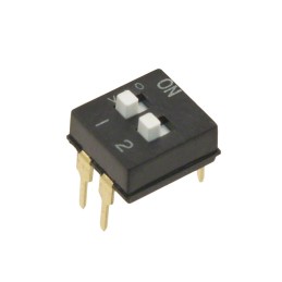 1 pcs : A6TN-2104 - SWITCH SLIDE DIP SPST 0.025A 24V