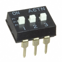 1 pcs : A6TN-3104 - SWITCH SLIDE DIP SPST 0.025A 24V