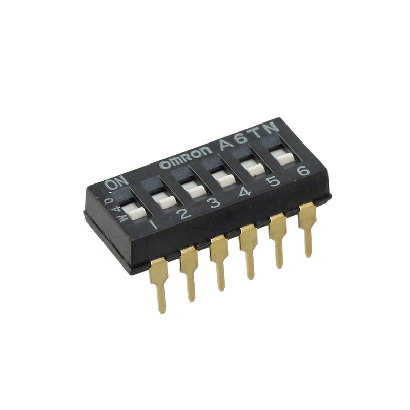 1 pcs : A6TN-6101 - SWITCH SLIDE DIP SPST 0.025A 24V