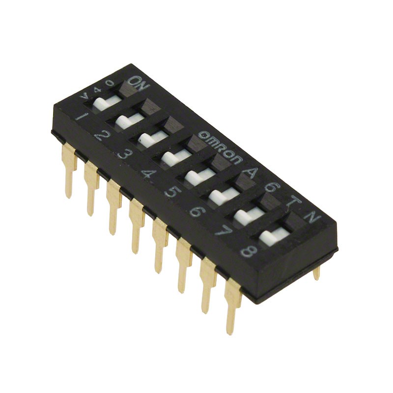 1 pcs : A6TN-9101 - SWITCH SLIDE DIP SPST 0.025A 24V