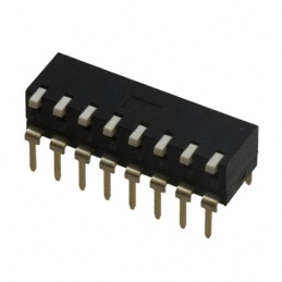 1 pcs : A6TR-8104 - SWITCH PIANO DIP SPST 0.025A 24V