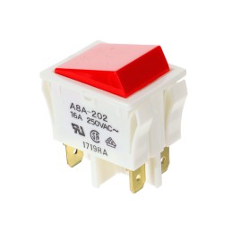 1 pcs : A8A-202 - SWITCH ROCKER DPST 16A 125V
