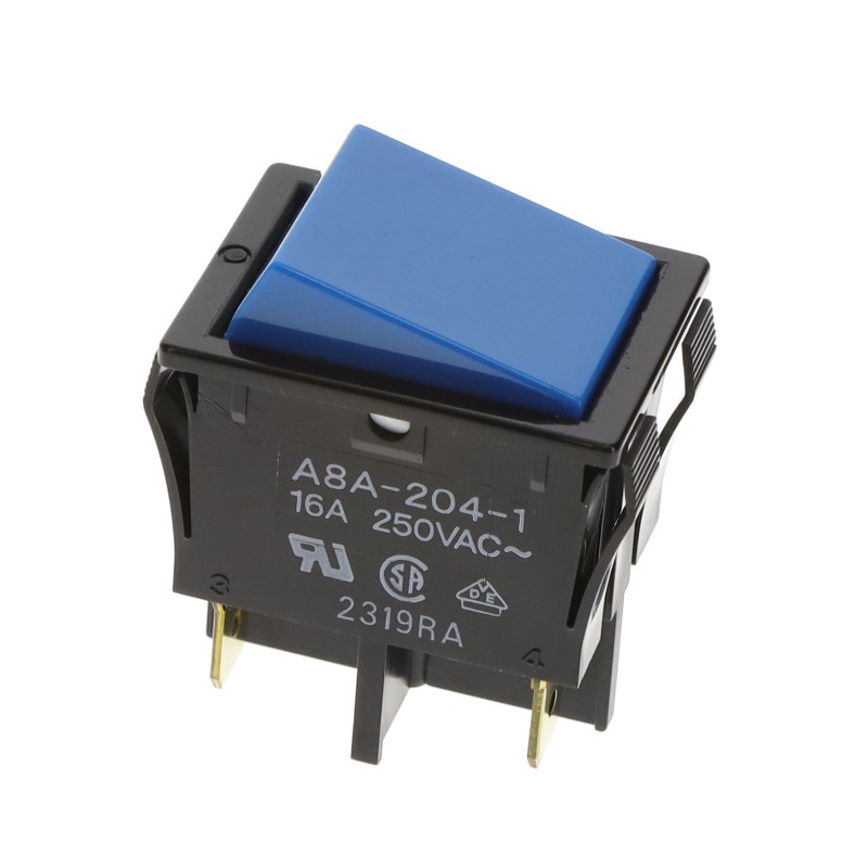 1 pcs : A8A-204-1 - SWITCH ROCKER DPST 16A 125V