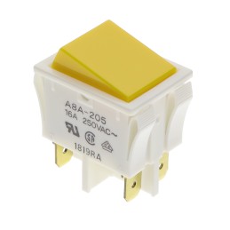 1 pcs : A8A-205 - SWITCH ROCKER DPST 16A 125V