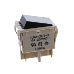 1 pcs : A8A-207-2 - SWITCH ROCKER DPST 16A 125V
