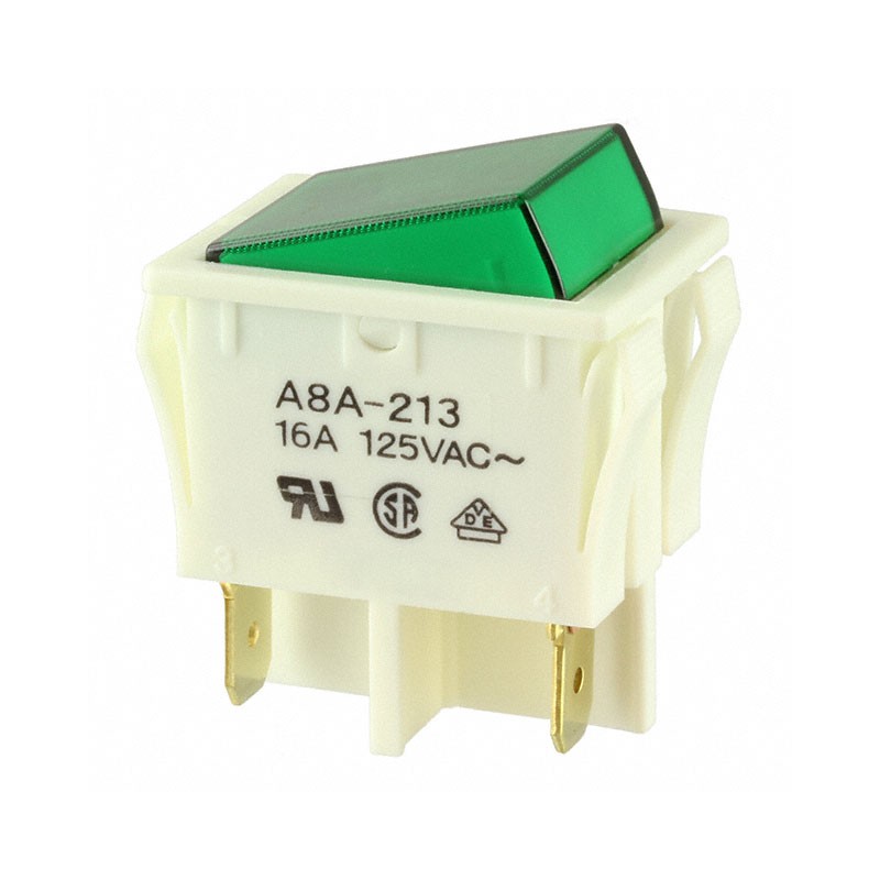 1 pcs : A8A-213 - SWITCH ROCKER DPST 16A 125V