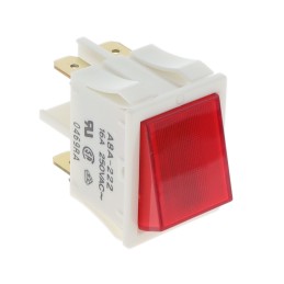 1 pcs : A8A-222 - SWITCH ROCKER DPST 16A 125V