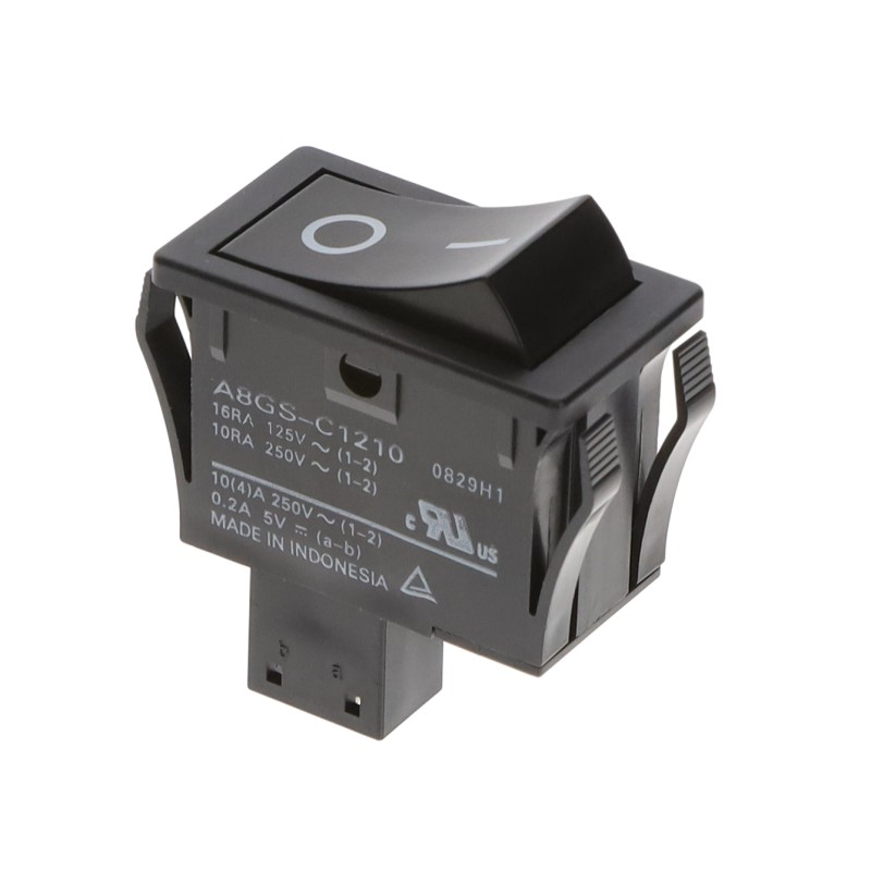 1 pcs : A8GS-C1210 - SWITCH ROCKER DPST 16A 125V