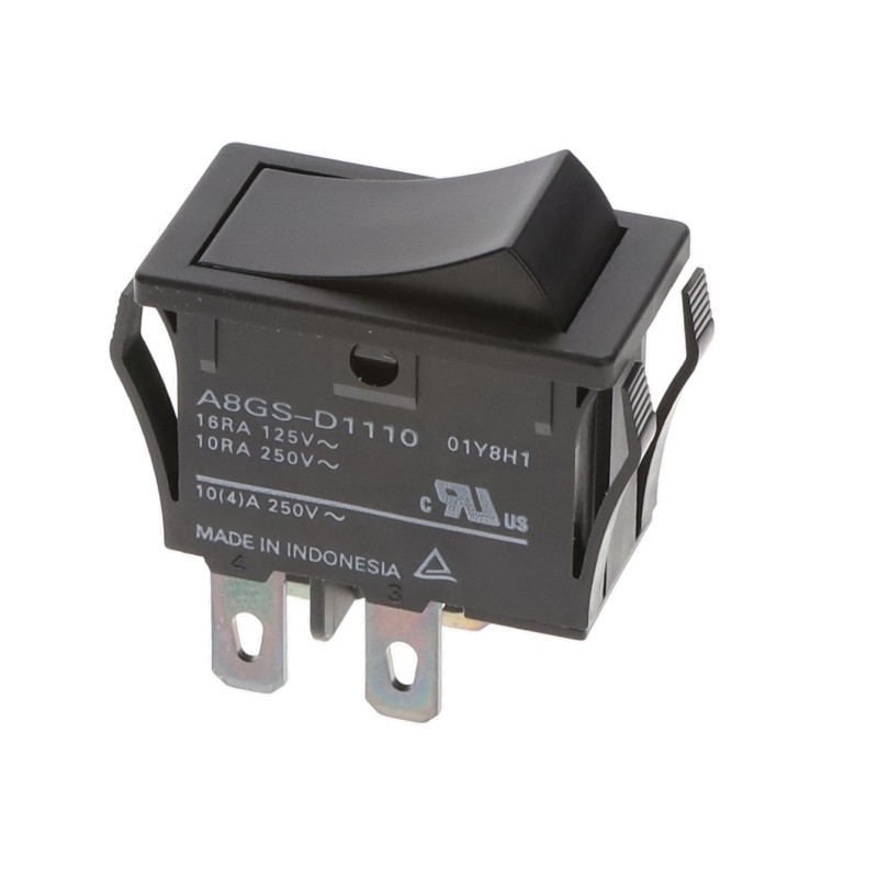 1 pcs : A8GS-D1110 - SWITCH ROCKER DPST 16A 125V