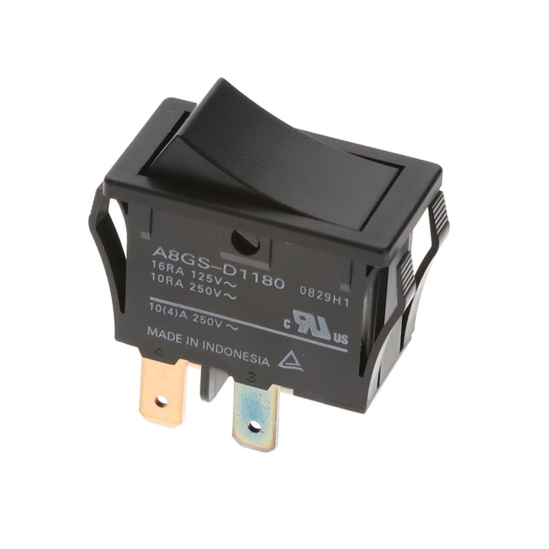 1 pcs : A8GS-D1180 - SWITCH ROCKER DPST 16A 125V