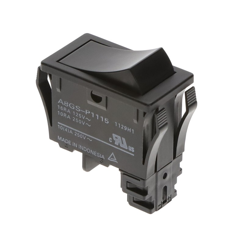 1 pcs : A8GS-P1115 - SWITCH ROCKER SPST 16A 125V