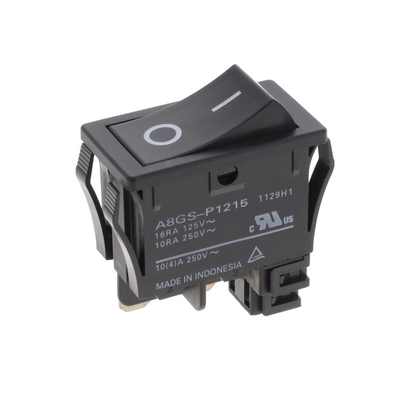 1 pcs : A8GS-P1215 - SWITCH ROCKER SPST 16A 125V