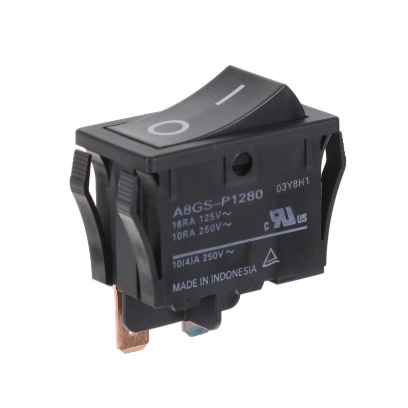 1 pcs : A8GS-P1280 - SWITCH ROCKER SPST 16A 125V